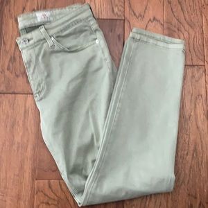 AG Prima Crop Mid-Rise Cigarette Crop (27) - Green